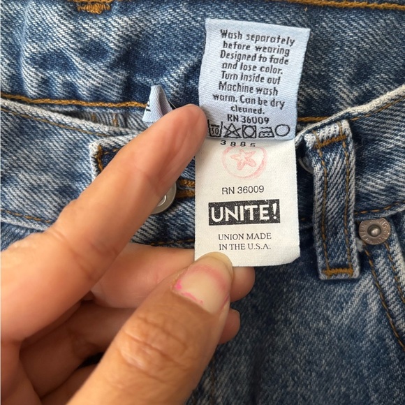 Calvin Klein High Rise Blue Denim Jeans - Picture 6 of 12